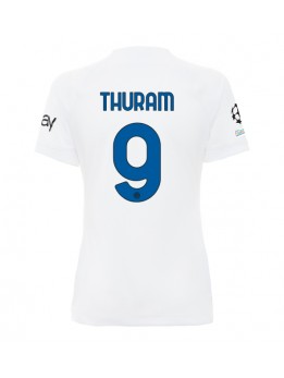 Billige Inter Milan Marcus Thuram #9 Bortedrakt Dame 2023-24 Kortermet